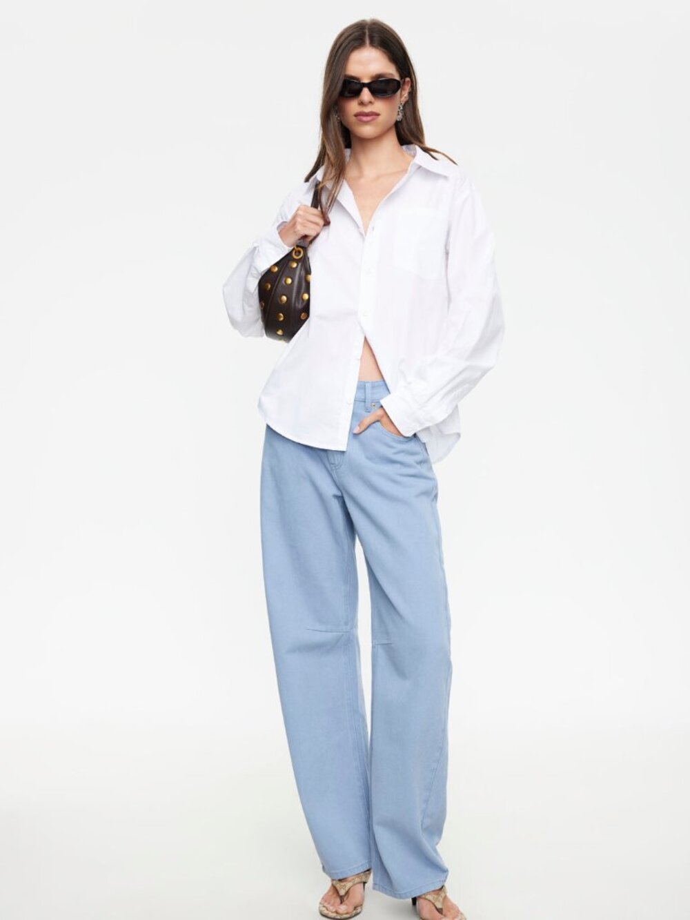 Lioness Hailey Shirt in White - L